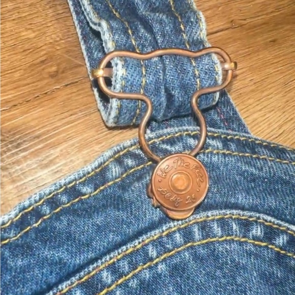 We The Free Chasing Rainbows Denim Overalls - Picture 4 of 10